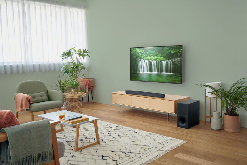 Barre de son à 2.1 canaux SONY avec DolbyMD Digital, ambiophonie avant S-Force et caisson d’extrêmes graves sans fil (HTS400)