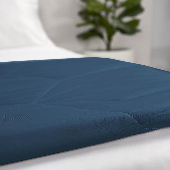 Couverture rafraîchissante BEDGEAR pour grand lit - bleu marine