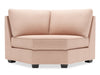 Fauteuil courbé en coin Roll de la collection Sofa Lab - Pax Rose