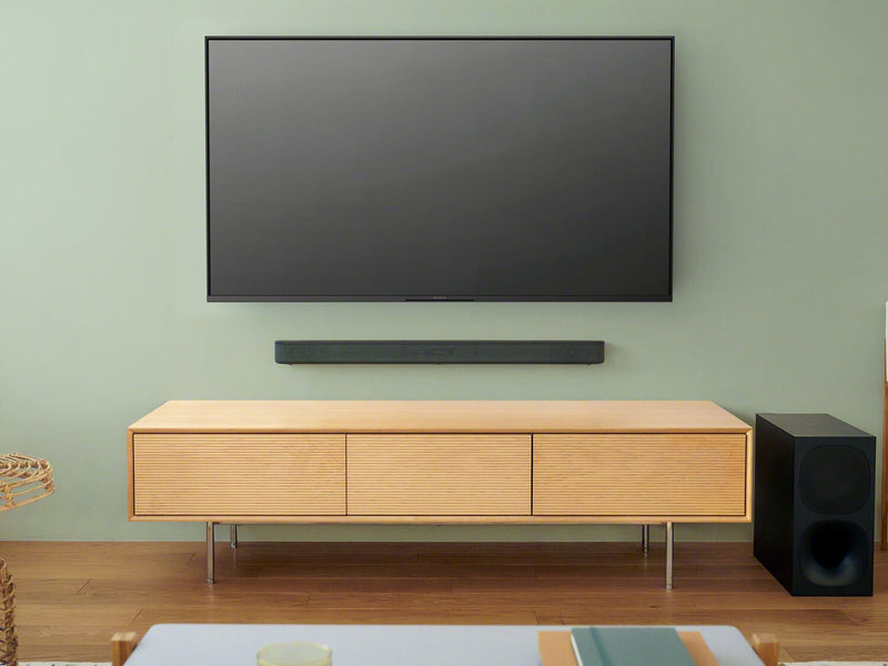 Barre de son à 2.1 canaux SONY avec DolbyMD Digital, ambiophonie avant S-Force et caisson d’extrêmes graves sans fil (HTS400)