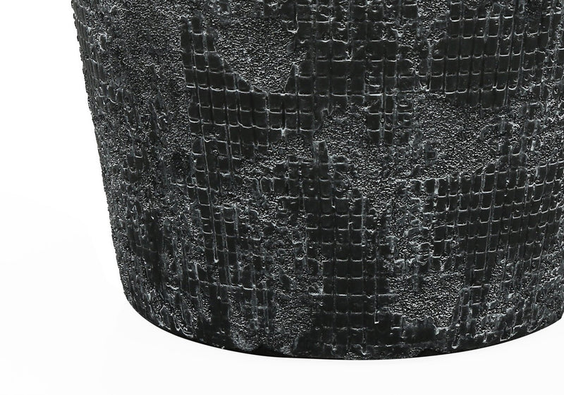 Lampe de table de 24 po en céramique texturée noire