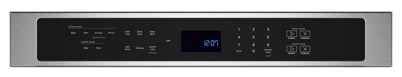 Four mural double électrique Maytag de 10 pi³ et de 30 po avec convection véritable - acier inoxydable résistant aux traces de doigts - MOED6030LZ