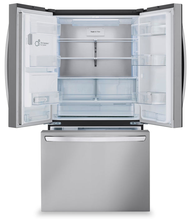 Réfrigérateur LG de 31 pi³ et de 36 po à portes françaises de profondeur standard MAXMC - acier inoxydable Smudge-ProofMD - LRFXS3106S