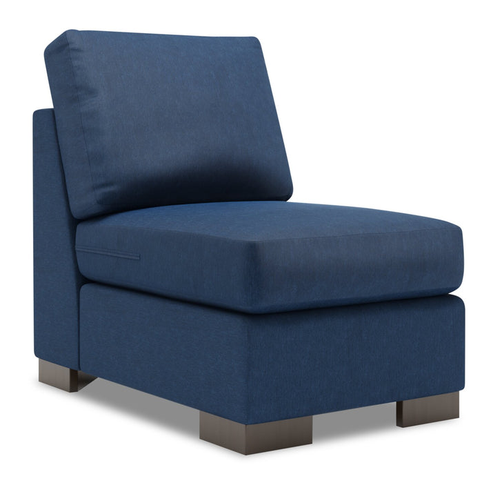 Fauteuil sans accoudoirs Track de la collection Sofa Lab - Pax Navy
