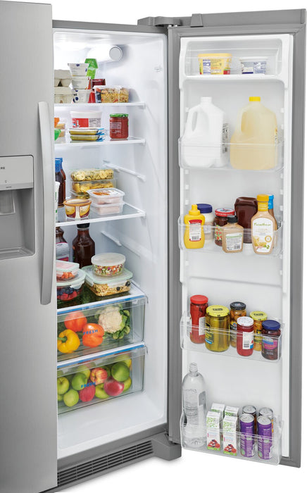 Réfrigérateur Frigidaire de 25,6 pi³ et de 36 po de profondeur standard à compartiments juxtaposés - acier inoxydable - FRSS2623AS