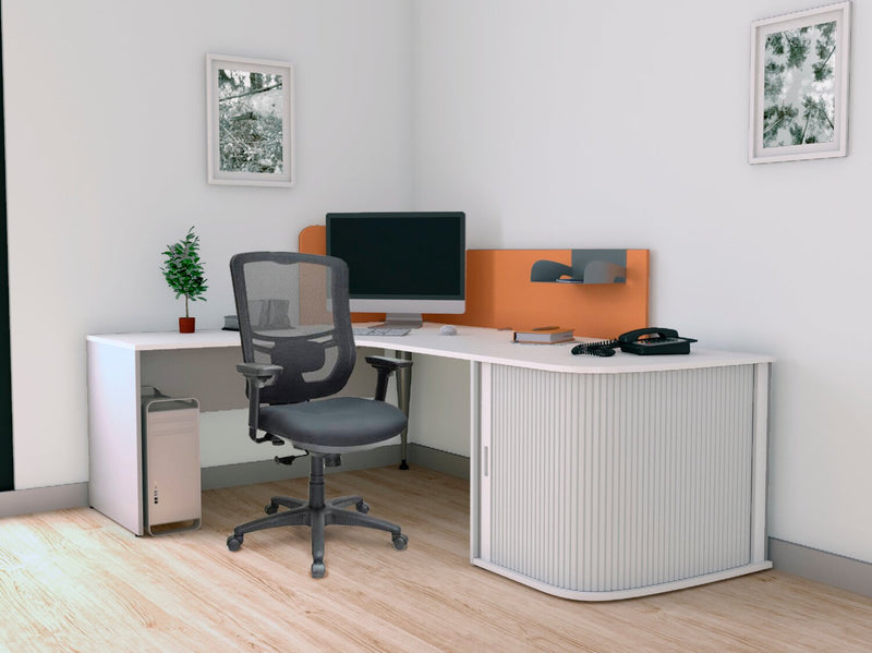 Chaise de bureau Dante de Tempur-Pedic de 26,4 po - noire avec dossier à mailles