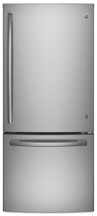  Réfrigérateur GE de 20,9 pi³ et de 30 po à congélateur inférieur - acier inoxydable résistant aux tr…