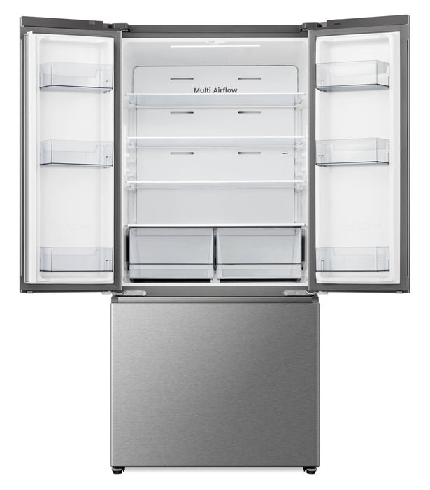 Réfrigérateur Hisense de 22,1 pi³ et de 31,3 po à portes françaises - acier inoxydable - RF22B3FSE
