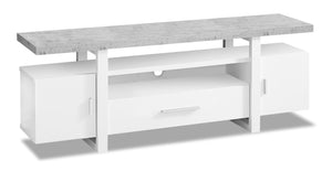 Kendra 60” TV Stand | Meuble pour téléviseur Kendra de 60 p | KENWHTVS