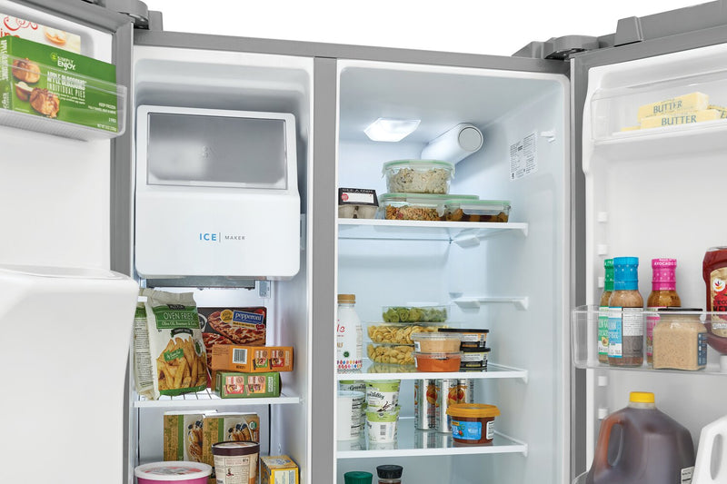 Réfrigérateur Frigidaire de 25,6 pi³ et de 36 po de profondeur standard à compartiments juxtaposés - acier inoxydable - FRSS2623AS