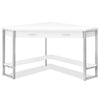 Bureau en coin Christiana de 42 po à tiroir - blanc