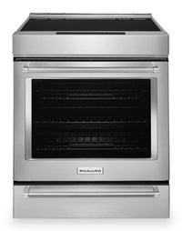  Cuisinière à induction KitchenAid de 6,4 pi³ avec friture à air et technologie AquaLiftMD - acier in…