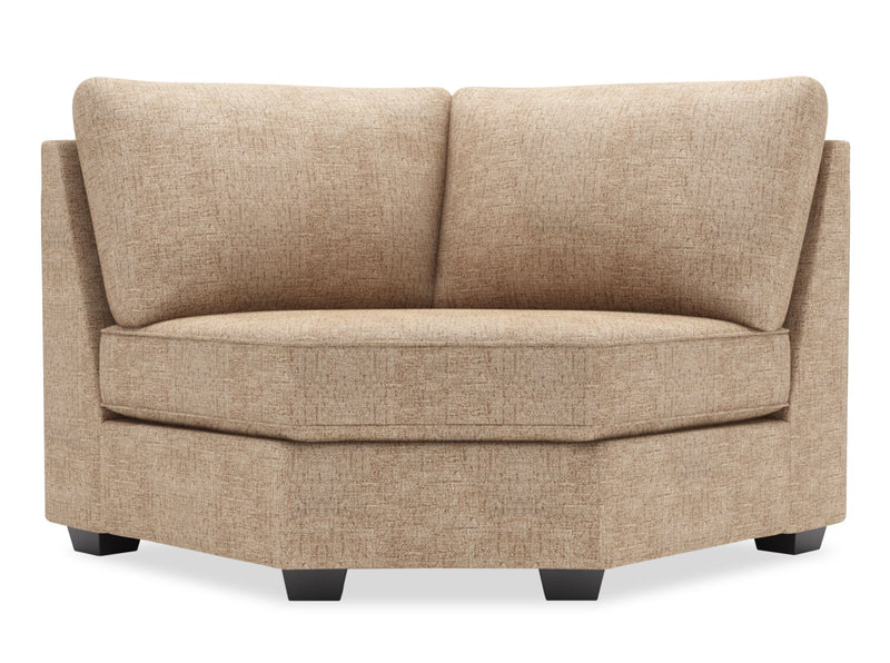 Fauteuil courbé en coin Roll de la collection Sofa Lab - Luxury Taupe