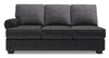Sofa de gauche Roll de la collection Sofa Lab - Luxury Charcoal