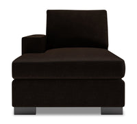  Fauteuil long de droite Track de la collection Sofa Lab - Luxury Chocolate 