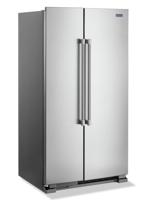 Réfrigérateur Maytag de 25 pi³ et de 36 po à compartiments juxtaposés - acier inoxydable résistant aux traces de doigts - MSS25N4MKZ