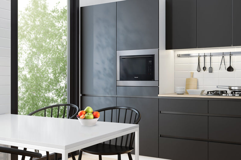 Four à micro-ondes de comptoir Panasonic de 1,1 pi³ avec four à la vapeur combiné et 2 niveaux de cuisson par convection véritable - gris - NNCS89LB