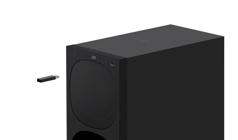 Barre de son à 5.1 canaux SONY avec DolbyMD Digital, caisson d’extrêmes graves et haut-parleurs arrière sans fil (HTS40R)