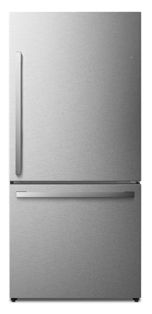 Réfrigérateur Hisense de 17 pi³ et de 31 po à congélateur inférieur - titane - RB17A2CSE