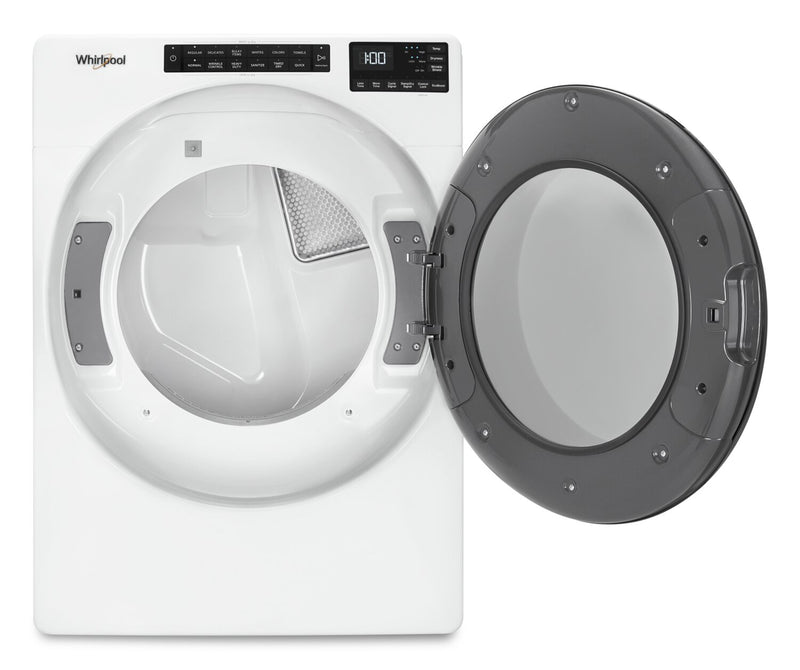 Sécheuse électrique Whirlpool de 7,4 pi³ - blanche - superposable - YWED5605MW