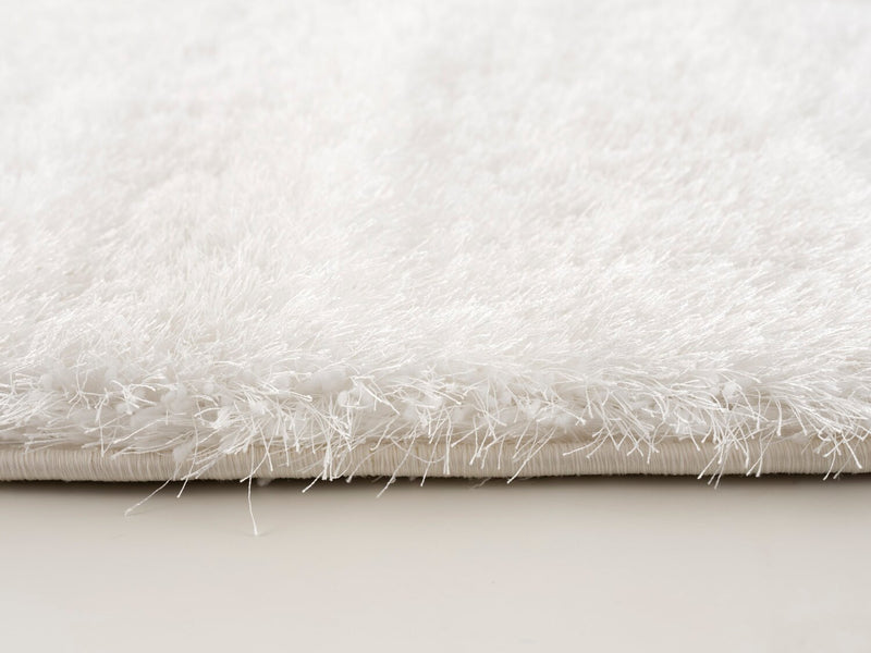 Carpette à poil long Harlow blanche - 5 pi x 7 pi