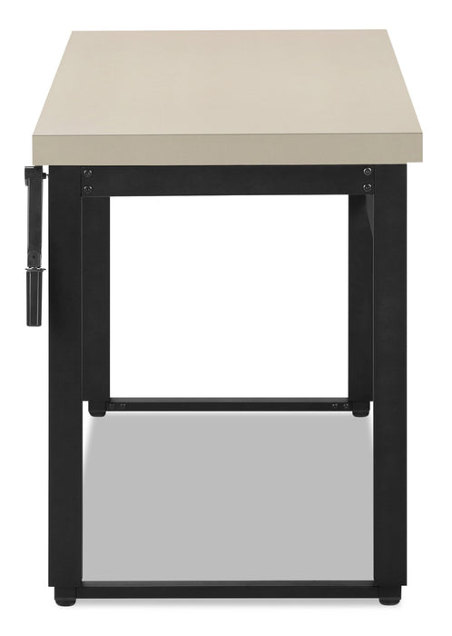 Bureau Kai de 47,25 po à hauteur réglable - taupe