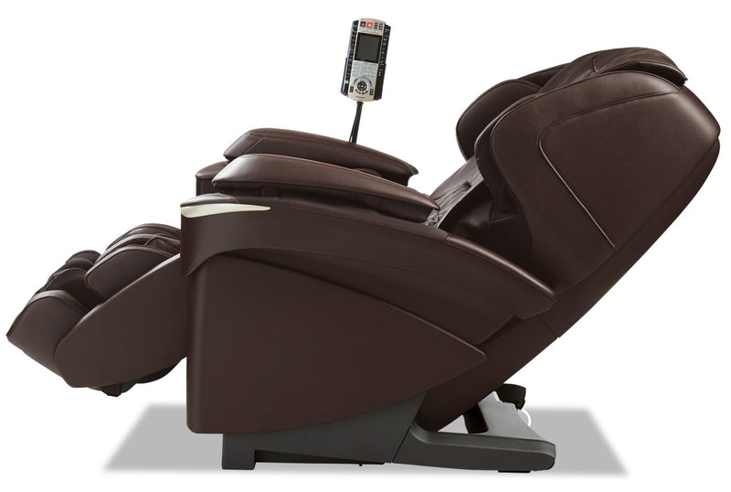 Fauteuil inclinable de massage Real Pro ULTRAMC Prestige de Panasonic de 35,4 po en cuir synthétique de qualité supérieure - brun