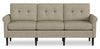 Sofa modulaire BLOK de Scott Living de 88,97 po en tissu avec accoudoirs enroulés et coussins réversibles - taupe