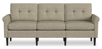  Sofa modulaire BLOK de Scott Living de 88,97 po en tissu avec accoudoirs enroulés et coussins réversibles - taupe