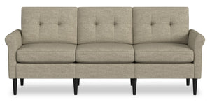 Sofa modulaire BLOK de Scott Living de 88,97 po en tissu avec accoudoirs enroulés et coussins réversibles - taupe