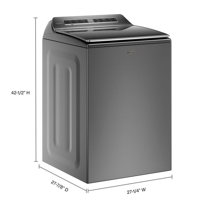 Laveuse intelligente Whirlpool à chargement par le haut de 6 pi³ - ombre chrome - WTW8127LC
