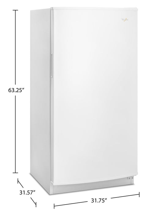 Congélateur vertical Whirlpool de 16 pi3 - WZF34X16DW