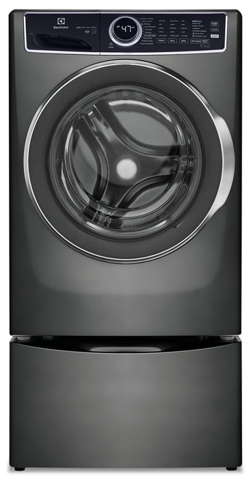 Laveuse à la vapeur haute efficacité Electrolux à chargement frontal de 4,5 pi³ - titane - superposable - ELFW7537AT