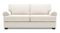 Sofa Roll de Sofa Lab de 76 po de format condo fabriqué au Canada en tissu de chenille - beige Luxury Sand