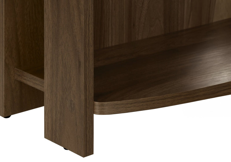 Bureau en forme de L Eason de 47 po avec tablette - noyer