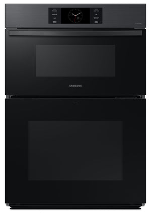 Four à micro-ondes combiné avec four mural électrique Samsung de 7 pi³ et de 30 po - acier noir mat - NQ70CG700DMTAA