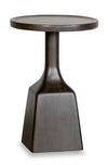 Table de bout moderne Rhett de 18 po - chêne brun espresso foncé