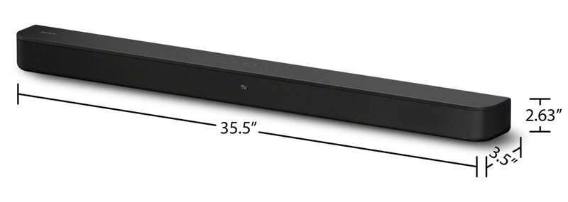 Barre de son à 2.1 canaux SONY avec DolbyMD Digital, ambiophonie avant S-Force et caisson d’extrêmes graves sans fil (HTS400)