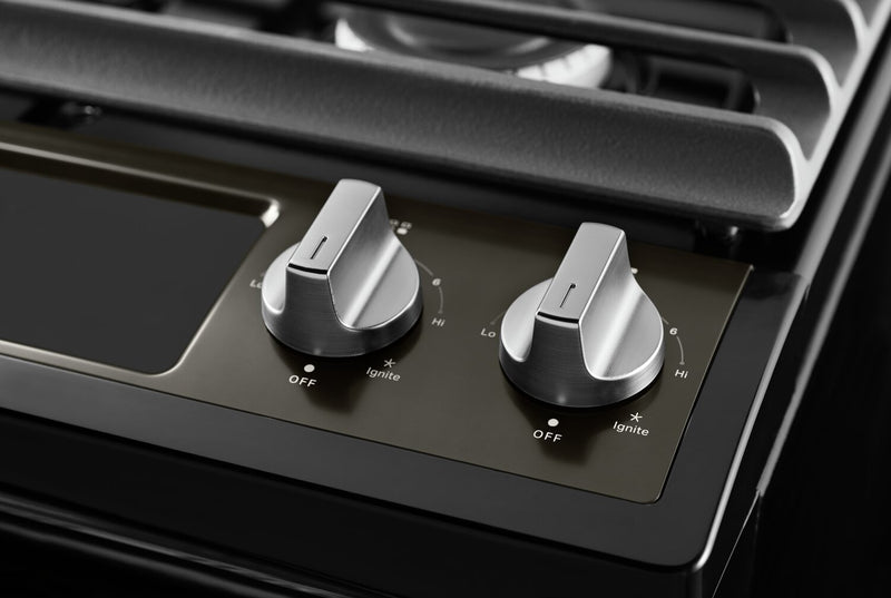Cuisinière à gaz Whirlpool de 5 pi³ avec autonettoyage - acier inoxydable noir - WEG515S0LV