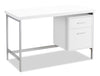 Bureau Lindsay de 47,25 po à 2 tiroirs - blanc