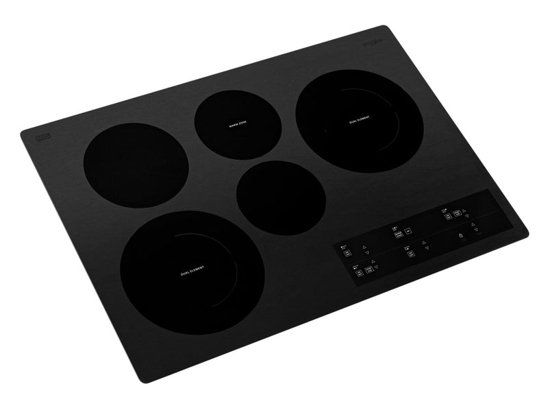 Surface de cuisson électrique Whirlpool de 30 po à 5 éléments - noire - WCE97US0KB