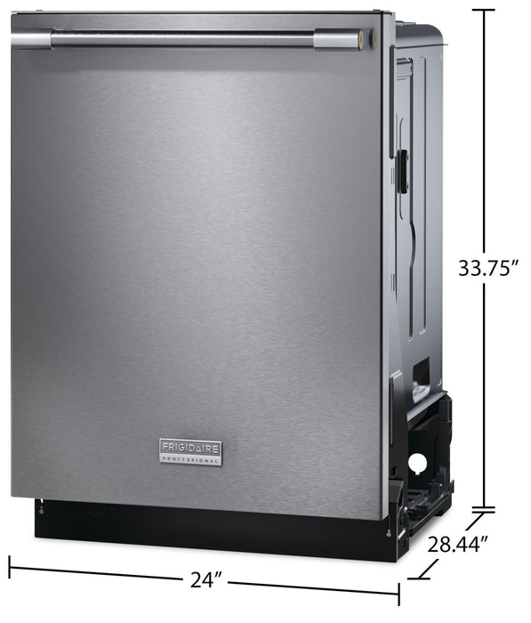 Lave-vaisselle encastré Frigidaire Professional de 24 po et de 47 dBA avec commandes sur le dessus - acier inoxydable Smudge-ProofMC - PDSH4816AF 