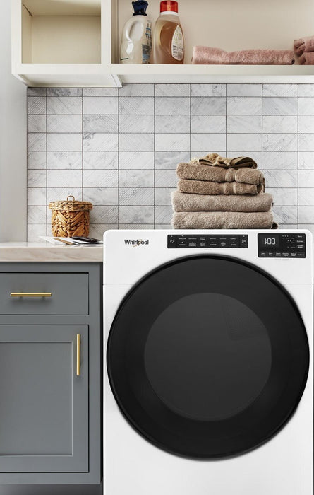 Sécheuse électrique à la vapeur Whirlpool de 7,4 pi³ - blanche - superposable - YWED6605MW