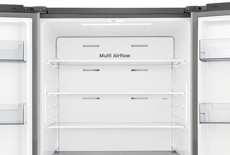 Réfrigérateur Hisense de 22,1 pi³ et de 31,3 po à portes françaises - acier inoxydable - RF22B3FSE