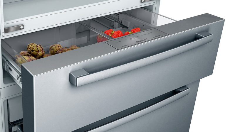 Réfrigérateur Bosch de série 800 de 21 pi3 à portes françaises - B36CL80SNS