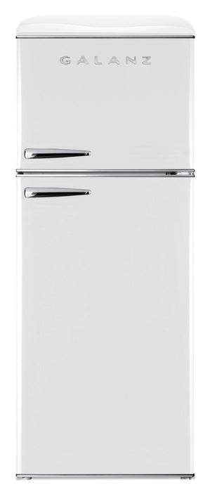 Réfrigérateur Galanz de 12 pi³ et de 23,7 po à congélateur supérieur - blanc milkshake - GLR12TWEEFR