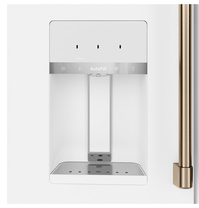 Réfrigérateur Café de 22,3 pi³ et de 36 po à 4 portes - blanc mat - CXE22DP4PW2