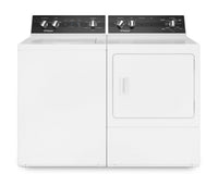 Laveuse à chargement par le haut de 3,2 pi3 et sécheuse électrique de 7 pi3 de Huebsch - blanches