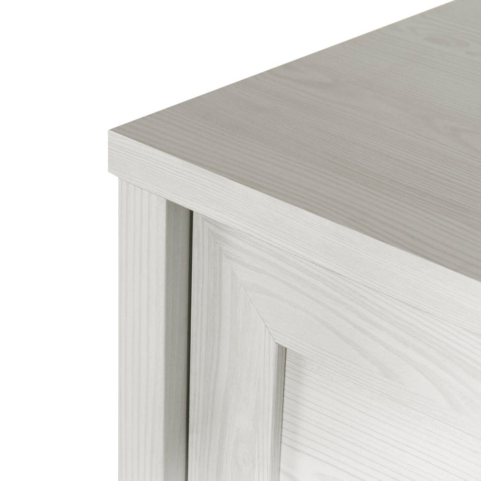 Commode verticale Dove de 30,5 po (L) x 49 po (H) à 5 tiroirs pour la chambre à coucher, fabriquée au Canada - blanche