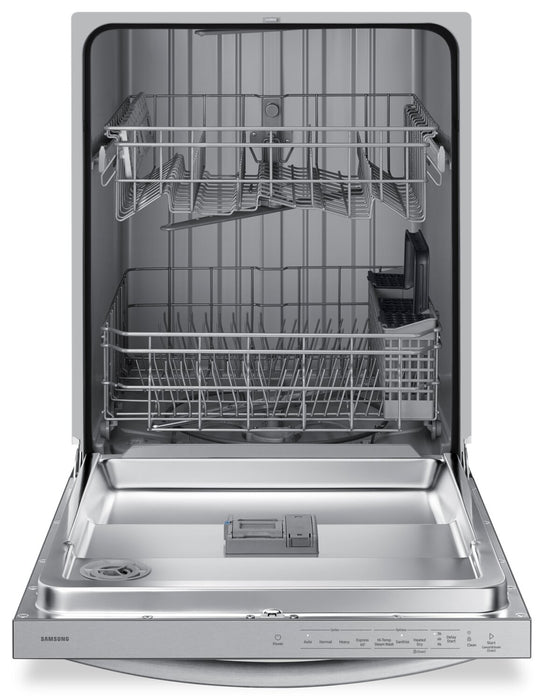 Lave-vaisselle encastré Samsung à 53 dBA de 24 po avec commandes sur le dessus et cuve hybride - DW80CG4021SRAA